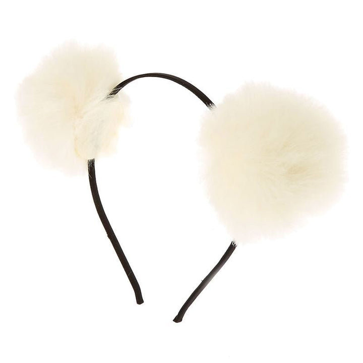 Ombre Pom Pom Headband - Ivory - Hair Accessories