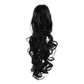 Extensions en fibre pour queue de cheval Bouclées noires 1# - | Fashiongirl