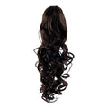 Extensions en fibre pour queue de cheval Bouclées Brun foncé 2# - | Fashiongirl