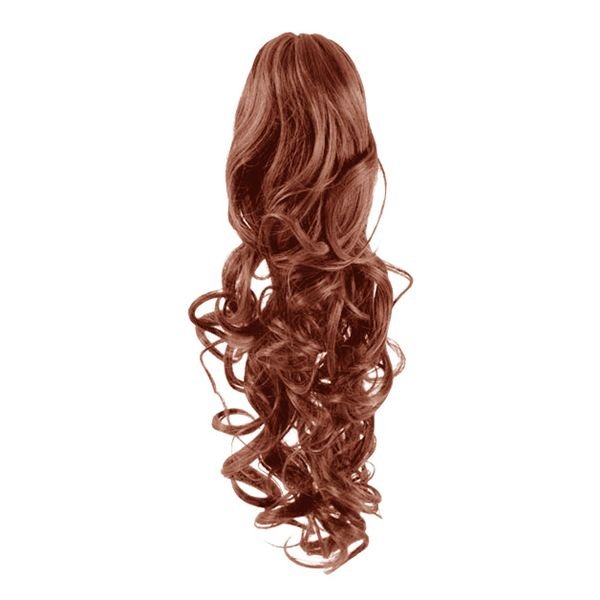 Extensions en fibre pour queue de cheval Bouclées rouges 33# - | Fashiongirl