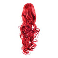 Extensions en fibre pour queue de cheval Curly Total red - | Fashiongirl