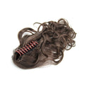 Queue de cheval Queue de cheval avec barrette, bouclée - marron n° 4 - | Fashiongirl