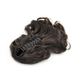 Queue de cheval avec barrette, bouclée - brun foncé n° 2 - | Fashiongirl