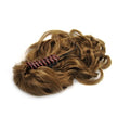 Queue de cheval Queue de cheval avec barrette, bouclée - Châtain clair n° 6 - | Fashiongirl