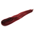 Queue de cheval Queue de cheval avec barrette, droite - rouge brun n° 33 - | Fashiongirl