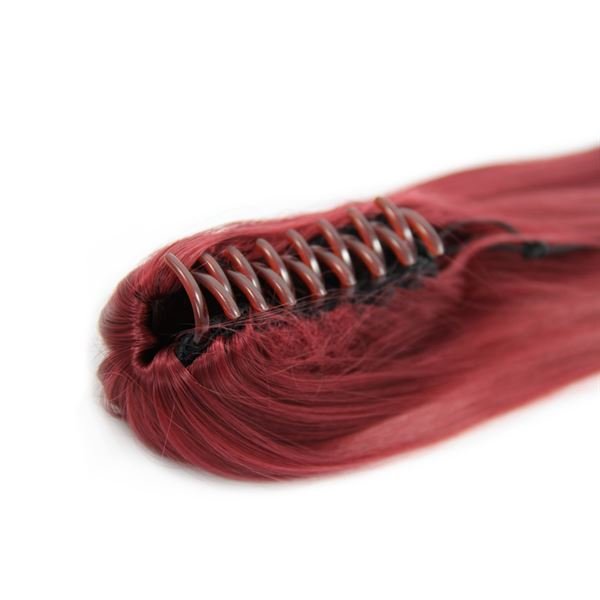 Queue de cheval Queue de cheval avec barrette, droite - rouge brun n° 33 - | Fashiongirl