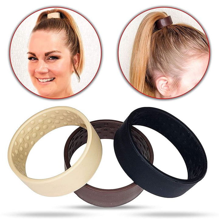 PonyUp - Flexible Silicone Hair Elastic for beautiful ponytail - blonde, brown, black - Hair Accessories | Fashiongirl