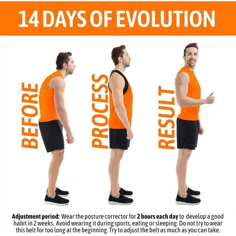 Posture corrector vest for back &amp; shoulder | Posture 2.0 Posture Support , black - Shapewear | Fashiongirl