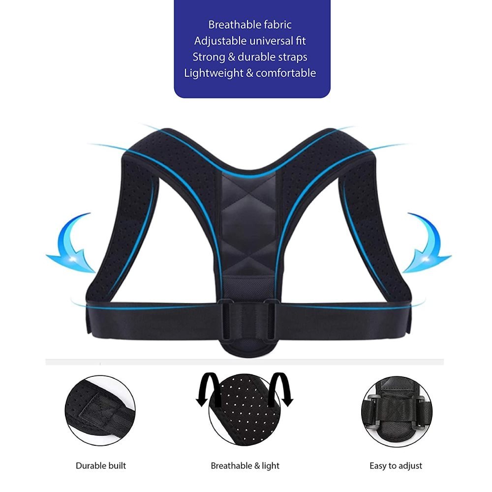 Soutien postural pour le dos et les épaules | Posture 2.0 Bande correctrice de posture, noire - Shapewear | Fashiongirl