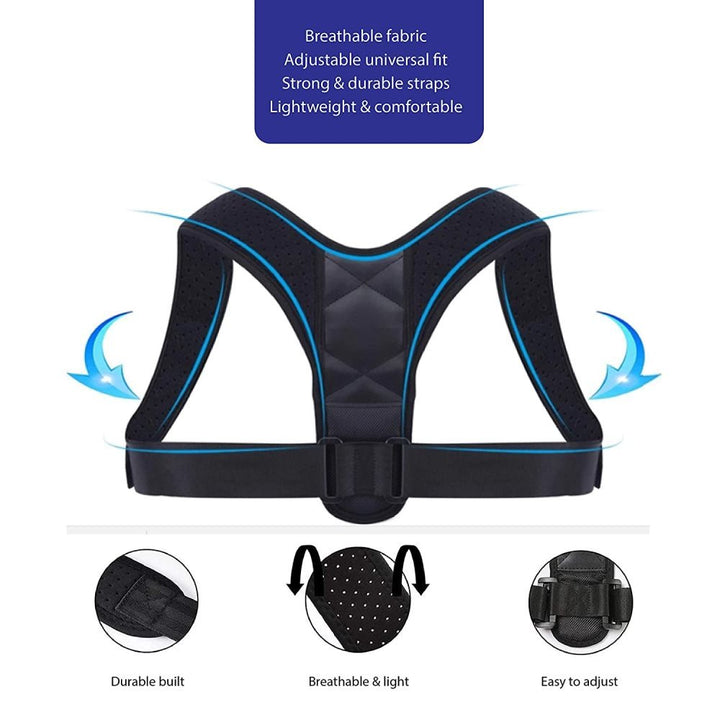 Soutien postural pour le dos et les épaules | Posture 2.0 Bande correctrice de posture, noire - Shapewear | Fashiongirl