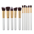 Pinceaux de maquillage PRO Blanc / Or 10 pièces - | Fashiongirl