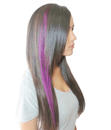 Violet, 50 cm - Crazy Colour Clip On - | Fashiongirl