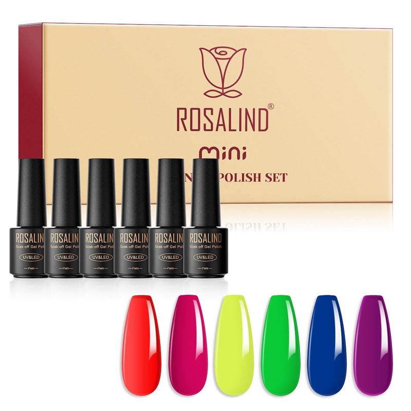 ROSALIND Mini Gel Polishes / Nail Polish - Neon Collection (RATC6 - 003) - | Fashiongirl