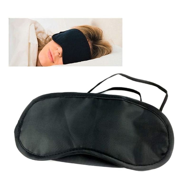 Satin Sleeping Mask - Classic Comfort, Black - | Fashiongirl