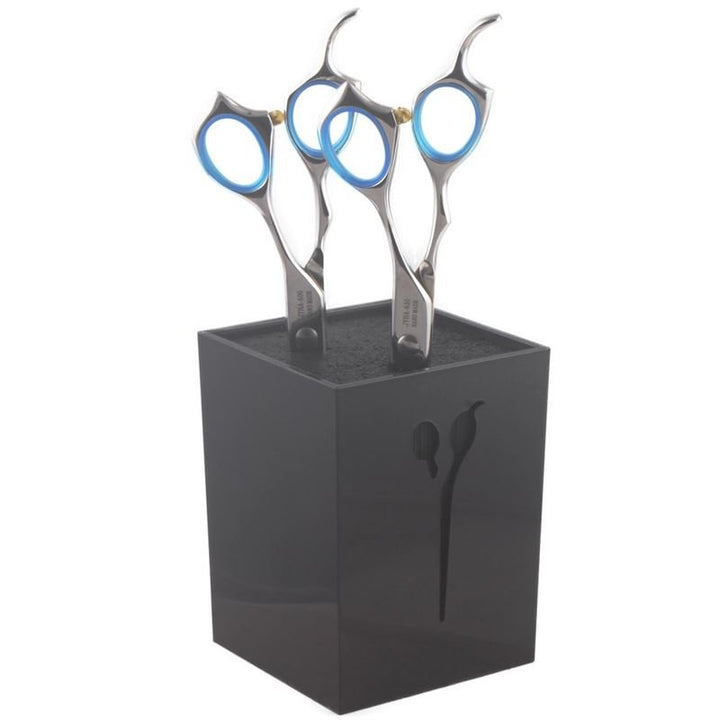 Scissor holder for hairdressing scissors - black cube - Hair Styling tool | Fashiongirl