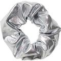Élastique à cheveux Scrunchie - Métallique et élastique - Argent - Accessoires pour cheveux