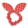 Chouchou avec nœud - Rose à pois blancs - Accessoires pour cheveux