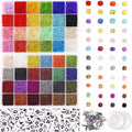 Perles Seed / Rocailles Kiera Kit - KREA Kit de bijoux DIY avec différentes perles - 35000 pièces - | Fashiongirl