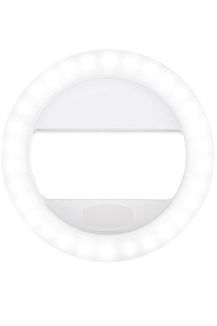 Anneau lumineux LED pour selfies pour smartphones - rechargeable - | Fashiongirl