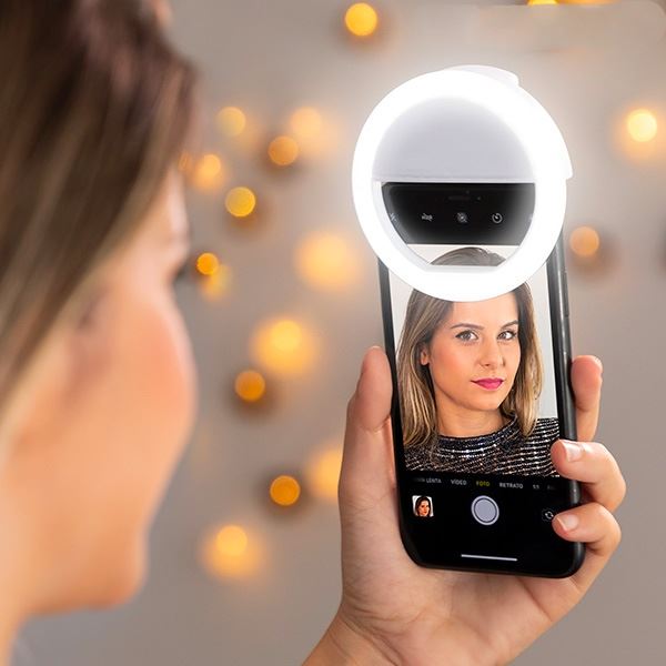Anneau lumineux LED pour selfies pour smartphones - rechargeable - | Fashiongirl