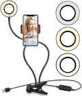 L'anneau lumineux UNIQ Selfie Ring Light avec contrôle de la luminosité LED est doté de bras flexibles, d'une prise USB et d'un interrupteur de commande. Idéal pour le streaming, les vlogs, YouTube ou le maquillage, il offre trois tons de lumière (chaud, neutre et froid) pour des prises de vue sans tremblements.