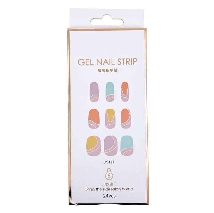Semi Cured Gel Nail Stickers / Self - adhesive nail polish - Dreamy Pastel (JK - 221) - | Fashiongirl