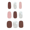 Autocollants pour ongles en gel semi-durcis / Vernis à ongles autocollant - Dreamy Rose (JK - 251) - | Fashiongirl
