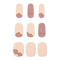 Autocollants pour ongles en gel semi-durcis / Vernis à ongles autocollant - Nude Desert (JK - 181) - | Fashiongirl