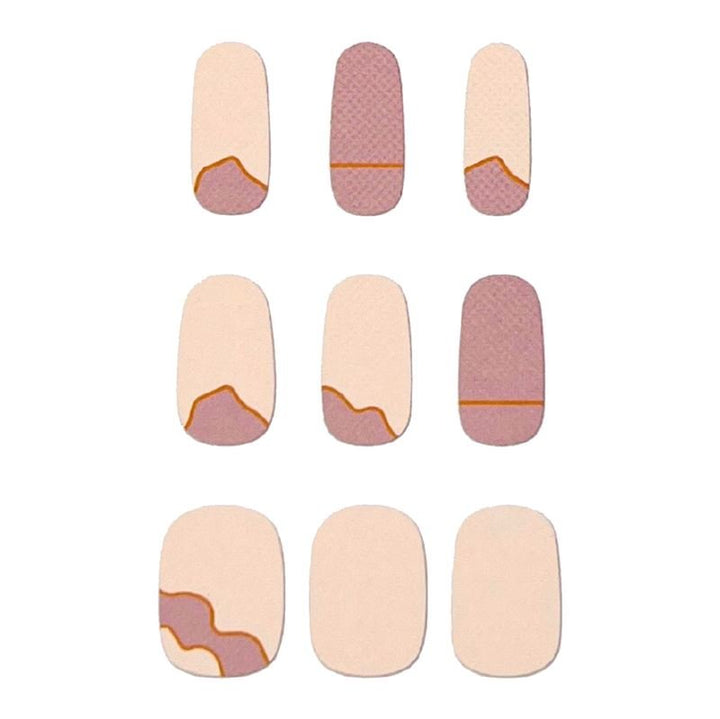 Semi Cured Gel Nail Stickers / Self - adhesive nail polish - Nude Desert (JK - 181) - | Fashiongirl