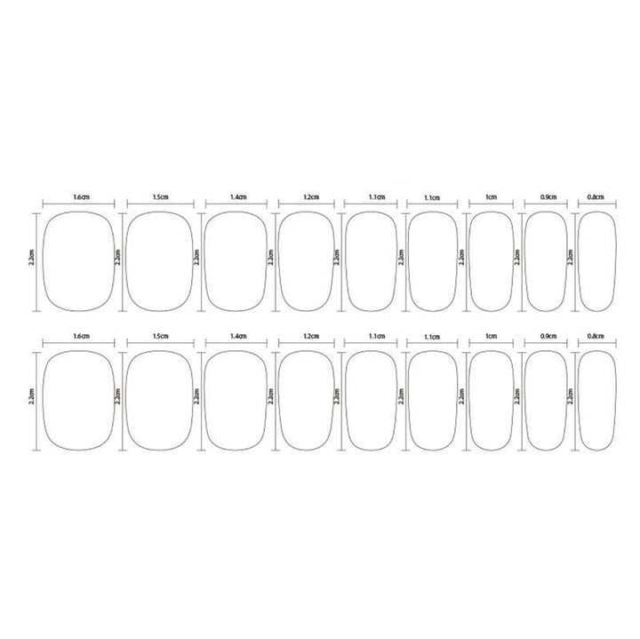 Semi Cured Gel Nail Stickers / Self - adhesive nail polish - Picnic (JK - 257) - | Fashiongirl