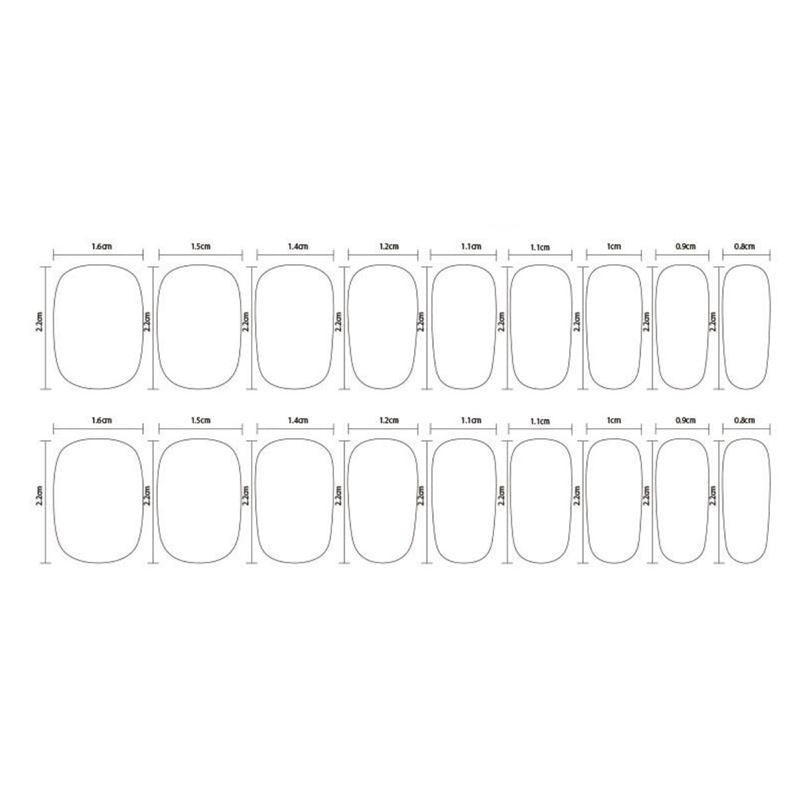 Semi Cured Gel Nail Stickers / Self - adhesive nail polish - Red French Ombre (JK - 333) - | Fashiongirl