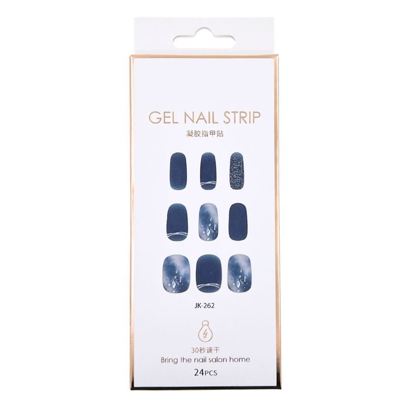 Semi Cured Gel Nail Stickers / Self - adhesive nail polish - Starry Ocean (JK - 262) - | Fashiongirl