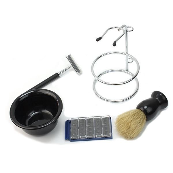 Shaving kit for men w/ Shaver, Brush and Bowl - Hair Accessories | Fashiongirl