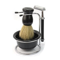 Kit de rasage pour hommes avec rasoir, blaireau et bol - Accessoires pour cheveux | Fashiongirl
