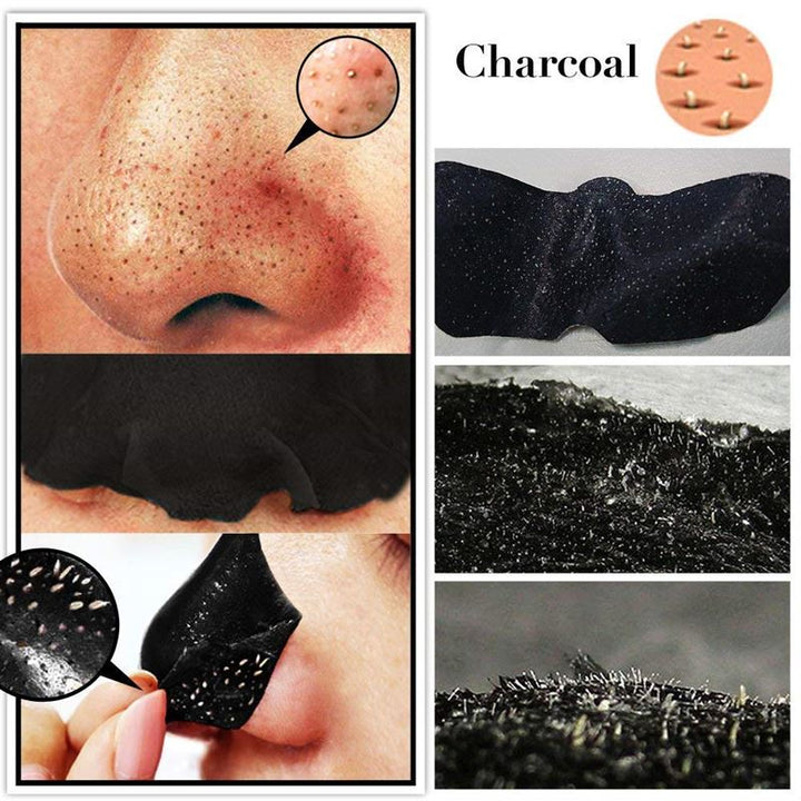 Shifei Charcoal Deep Cleansing Nasal Strips, 6 pcs - removes blackheads and impurities, 6 pcs - | Fashiongirl