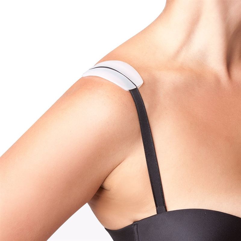 Rembourrages d'épaules en silicone pour soutien-gorge - 2 pièces - Transparents - Lingerie sculptante | Fashiongirl