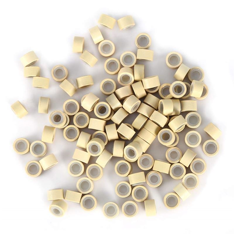 Micro-anneaux en silicone pour extensions - Blond 500 pièces. - | Fashiongirl