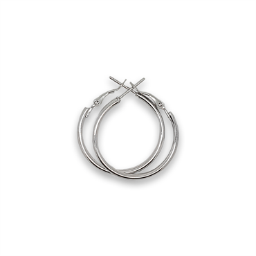 Créoles en argent 40 mm - | Fashiongirl