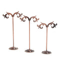 Petits porte-bijoux pour boucles d'oreilles, 3 pièces, bronze - | Fashiongirl