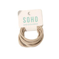 SOHO Alena Élastiques pour cheveux - Beige - Accessoires pour cheveux | Fashiongirl