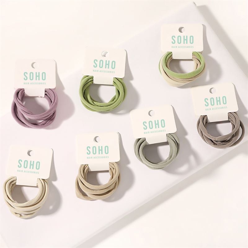 SOHO Alena Hair elastics - Beige - Hair Accessories | Fashiongirl