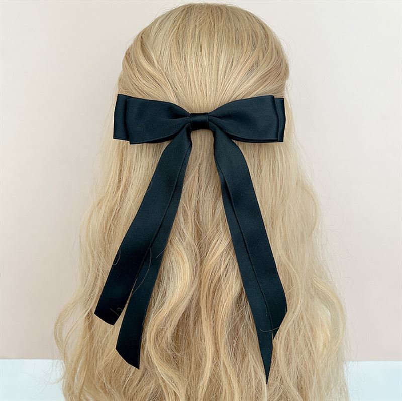 SOHO Anua Bow Hair Clip - Black - Hair Accessories | Fashiongirl