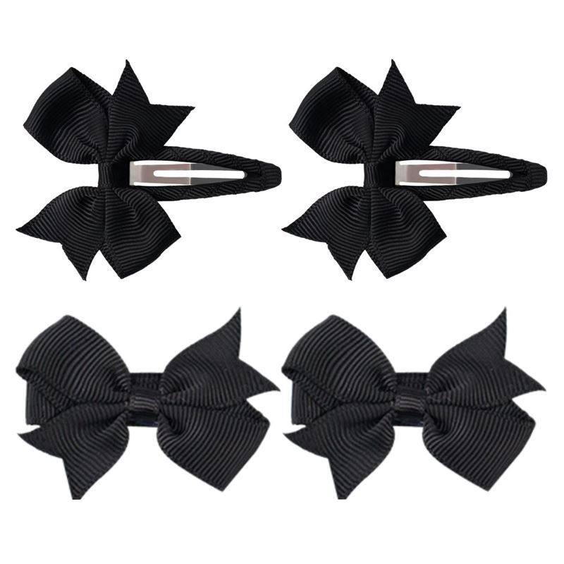 SOHO Ayla Bow Hair clips - Black - Hair Accessories | Fashiongirl