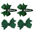SOHO Ayla Bow Barrettes - Vert forêt - Accessoires pour cheveux | Fashiongirl