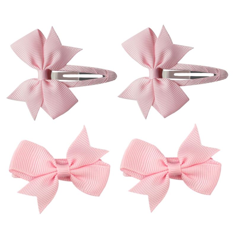 SOHO Ayla Bow Hair clips - Light Pink - Hair Accessories | Fashiongirl