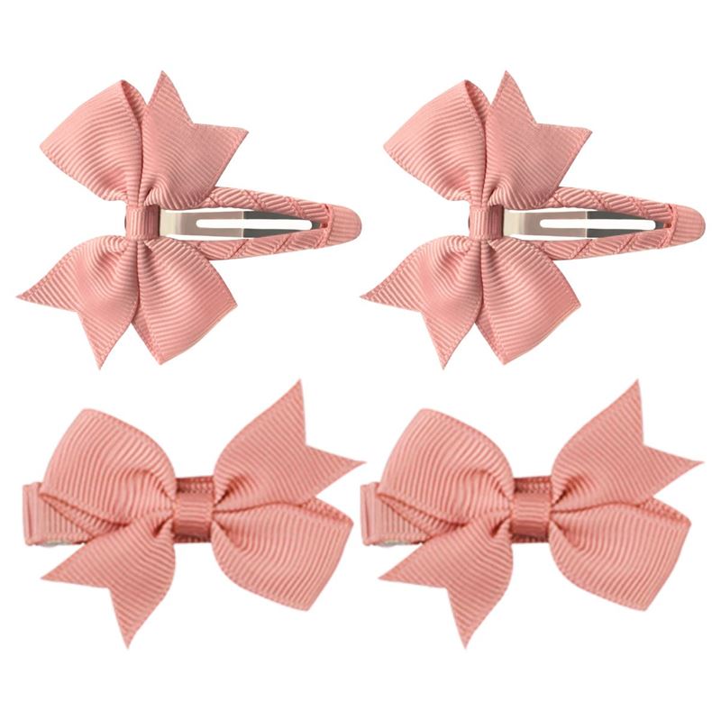SOHO Ayla Bow Hair clips - Peach - Hair Accessories | Fashiongirl