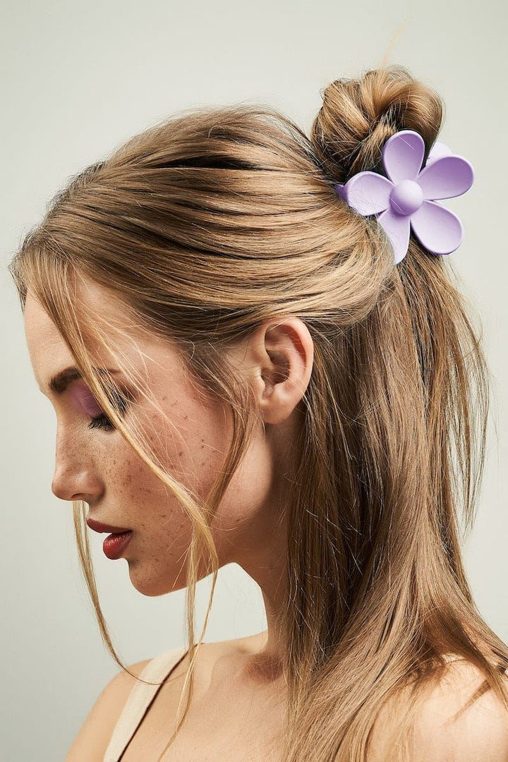 SOHO Bloom Hair Claw - Purple - Hair Accessories