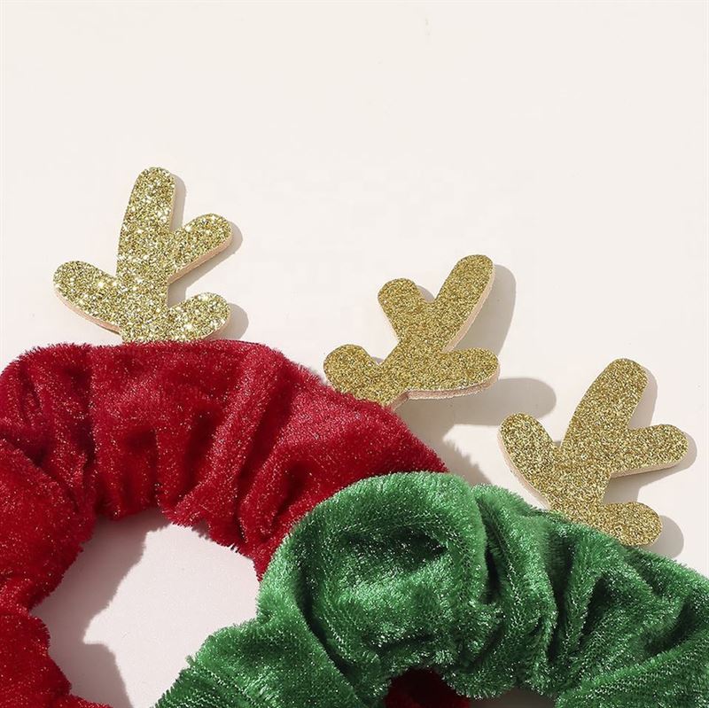 SOHO Christmas Deer - Christmas Scrunchie - Red - Hair Accessories