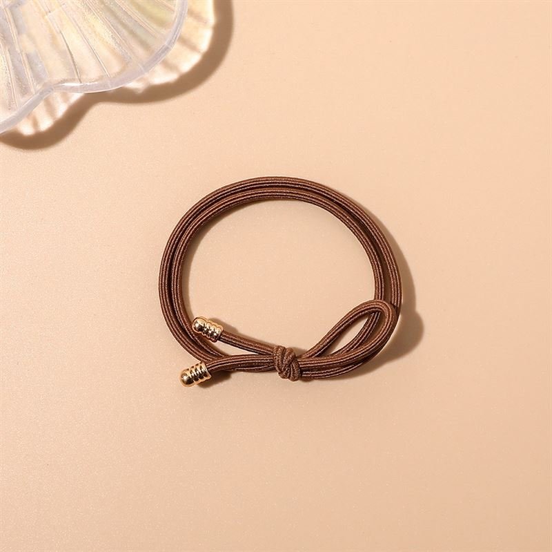 SOHO Cibe Hair elastics - Brown - Hair Accessories | Fashiongirl