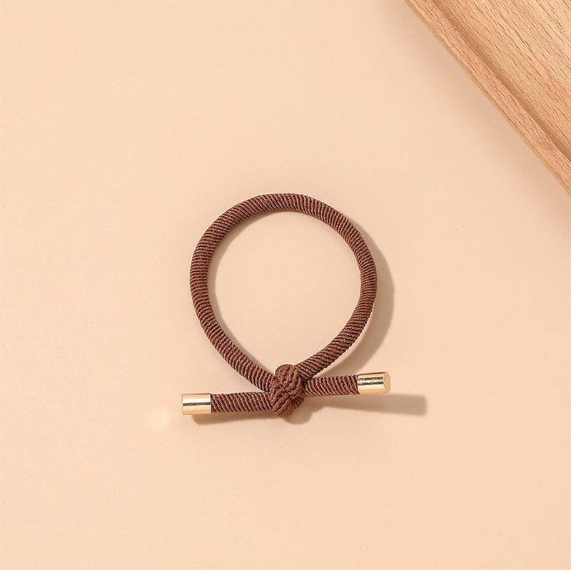 SOHO Cibe Hair elastics - Brown - Hair Accessories | Fashiongirl